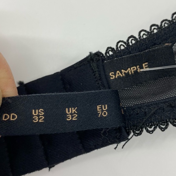 Kiki De Montparnasse | Black Lace Bra NWOT Sample | 32DD - Picture 9 of 10